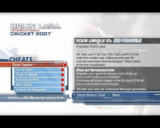 Brian Lara International Cricket 2007 screenshot 5 for Playstation 2